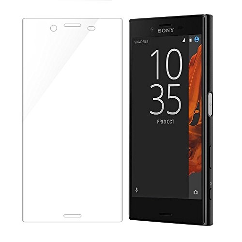 MaxKu Sony Xperia XZs Schutzfolie, Full-Cover HD Displayschutzfolie 3D Vollbild Panzerglasfolie 9H Tempered Glass Hartglas, Glasfolie Handy Schutzglas Schutzfolie für Sony Xperia XZs, Transparent - 2