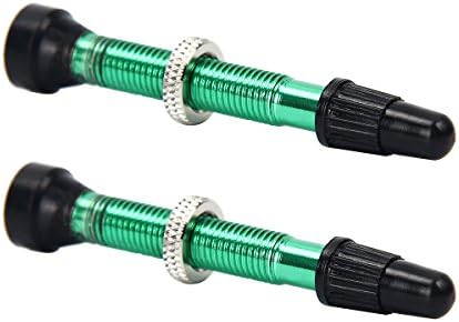 Holdlebe 2pcs Presta Valve Tubeless Universal Removable Core Removable Copper For Bike MTB 40mm