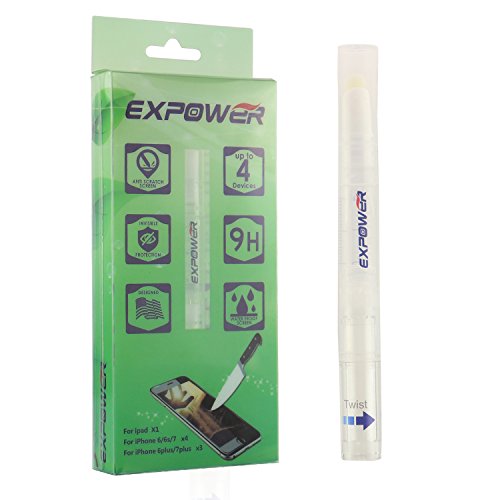 Expower Nano Liquida Pellicola Protettiva per Schermo Vetro Liquido Proteggi Schermo Antigraffio Impermeabile Invisibile Pellicola per Display Cellulare Tablet Smartwatch Fotocamera Digitale ed Altri Schermi in Vetro