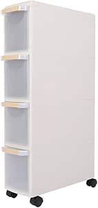 EBTOOLS 4 Schubladen Aufbewahrungsschrank auf Rollen Regal Trolley für