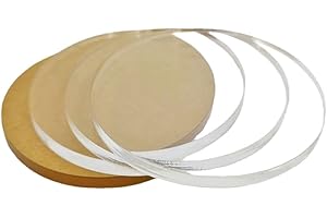 DRINCOSHOW Feuilles en plastique rondes circulaires acryliques transparentes du diamètre 20-400mm de plat (Dia 380mm 1pcs,1mm épais)