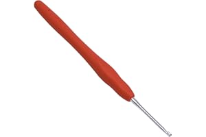 SUVSOON 2.5mm Crochet Hooks Crochet Knitting, Ergonomic Soft Handles Crochet Hooks for Arthritic Hands, Light and Comfortable Crochet Tool,Crochet Tool for Knitting Suitable for Beginners (2.5mm)