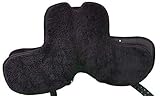 Baumloser Dressur Sattel Chelsea aus Rindsleder Schwarz Neu - 5