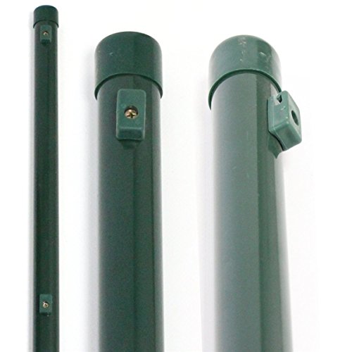 Zaunpfosten 34 mm oder Zaunstreben Größe wählbar + kostenloser Versand // 34 mm Gartenzaun Pfosten Streben Zaunpfahl Maschendraht (Zaunstrebe 1.75 m) - 2