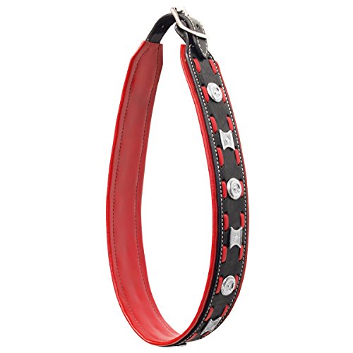 Argys-Art-Learher-Fashion-Decorative-Collar-BlackRed