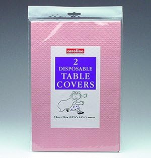 Disposable Tablecovers (pack of 2, Caroline brand) - Pink