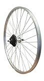 700c Hybrid Alloy 36H Silver Bolted Rear Screw On Wheel + 14/28 7 Speed Shimano Freewheel