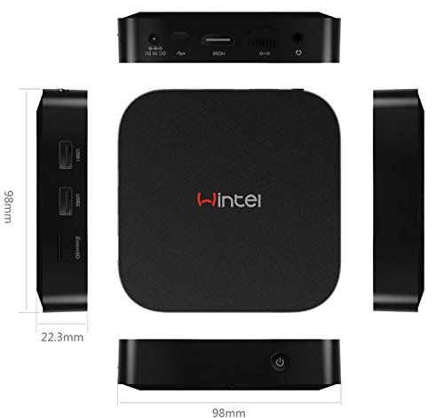 GULEEK W8 Wintel Computer Stick Mini PC mit Intel Atom BayTrail CR, Z3735F Quad Core Pocket intelligenten Computer HDMI TV Stick von Windows 8.1 mit Bing OS mit DDR3 Speicher 2 GB EMMC 32GB Bluetooth 4.0 Ethernet Micro SD Karte - 3