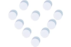 DUJEQM Aimant Puissant - Lot de 10 PCS Aimant Frigo Ronds, Petits Aimants Tableau Magnétique Magnet Frigo, Mini Aimant Tableau Blanc Decoratif Aiment pour Réfrigérateur Calendrier Bureau École,Blanche