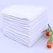 Happy Cherry 8PCS Baby 2-Layer Cotton Baby Reusable Bibs / Nappy / Wipes Reusable Cloth Nappy Inserts Booster - White