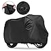 Produktbild Motorradabdeckung Wasserdicht, Korostro Motorradgarage Abdeckplane Motorrad Sonnenschutz Sommersaison Winterfest Faltgarage PU Schutz Hülle 190T Cover mit Tasche 245*105*125 cm (XL)- Schwarz