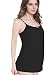 Intimate Portal Snuggle-Touch Cotton Maternity Nursing Cami Tank Black Black Stripes S