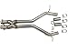 Produktbild Mercedes Auspuff Crossover x-rohr X Rohr W219 CLS500 CLS550 W211 E500 E550