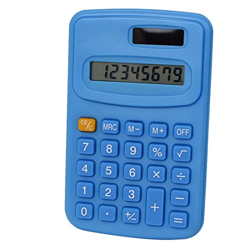 Preisvergleich Produktbild sourcingmap® LCD Display Kleine Taschen Elektronische Taschenrechner Hellblau Druckzähler