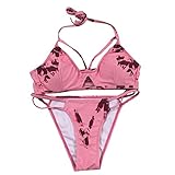 XuxMim Frauen Gepolsterte Sexy Schultergurt Bikini Bikini Zweiteilige Badebekleidung