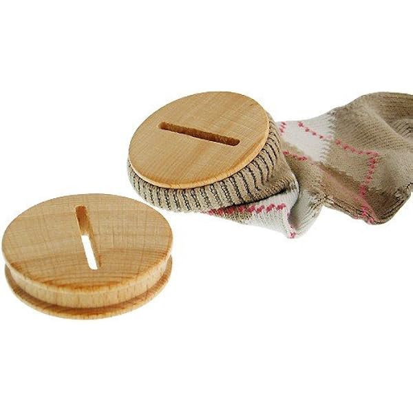 10 Sparstrumpf-Scheiben Aus Buche Mit Schlitz – 5,5 Cm Durchmesser, Unbehandelt, Zum Selbermachen