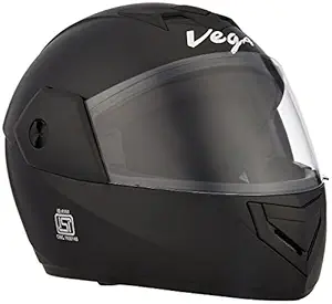 Vega Cliff CLF-AR-LK_L Air Full Face Helmet (Black, Large)