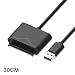 Produktbild USB3.0 zu SATA Adapter Kabel USB 3.0 Kabel zu 22 PIN SATA für 2,5/3,5 Zoll Festplatte, Festplatte Adapterkabel High Speed HDD/SSD Laufwerke, 0,5 m/0.3m