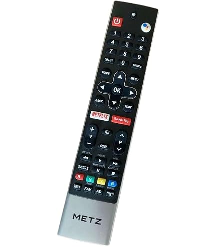 GOUYESHO Telecomando di ricambio per Metz TV 2MTC6000Z 32MTC6110Z 32MTC6000 42MTC6000 42M TC6000Z 40MTC6110Z