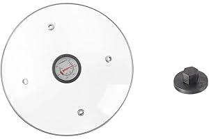 CAFEMASY Replacement Thermometer Handle Clear Glass Lid and Accessory Part for Coffee Bean Roaster Machine