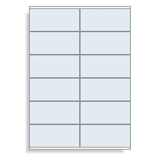 1200 etiquetas autoadhesivas sobre soporte de A4 de 105 x 48 mm color blanco 1200 etiquetas autoadhesivas sobre soporte de A4 de 105 x 48 mm color blanco