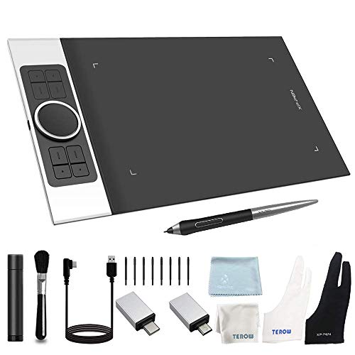 XP-Pen Deco Pro Medium Professional Graphics Tablet With Battery-Free Tilt Function 8192 Stylus Drawing Tablet with 8 Customized Keys for Windows Mac and Android Supported