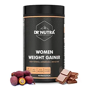 Dr. NUTRA Women Weight Gainer for Increase Breast Muscle, Weight Gain and Mass Gain for Women - 500gm , Chocolate Flavor