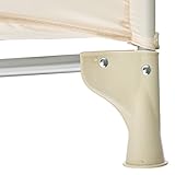 TecTake Baby Laufstall Babybett Kinder Reisebett | inkl. Schlafunterlage + Transporttasche | beige - 5