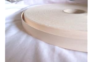 REAL WOOD VENEER EDGING 18MM WIDE Pre Glued Iron on Maple Wood Veneer Edging Tape 18mm wide x 5metres..