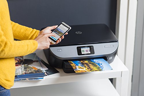 HP ENVY Photo 7130 Multifunktionsdrucker (Fotodrucker, Scanner, Kopierer, WLAN, Airprint) mit 4 Probemonaten HP Instant Ink inklusive,Schwarz