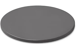 Weber Pierre de cuisson - Petit (Ø 26cm), en cordiérite vitrifiée, chauffe rapide et distribution de chaleur, tous barbecues (charbon Ø 37cm et + , gaz, pellets, électrique) - Noir (18413)