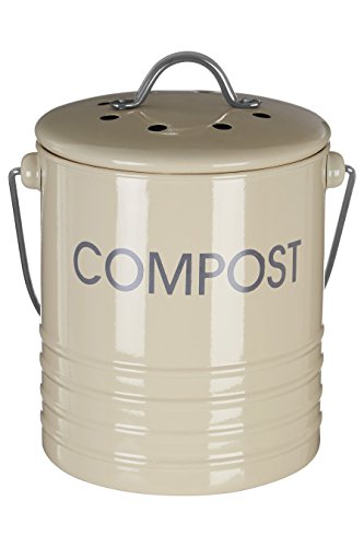 Premier Housewares Komposteimer mit Tragegriff, cremefarben - 2
