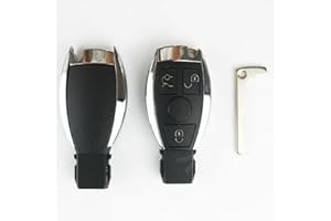 KUYUANSU Autoschlüssel-Fernbedienung Shell Case für Mercedes Benz A B C E-Klasse W203 W204 W205 W210 W211 W212 W221 BGA Nach 2000 Jahr (3 Taste