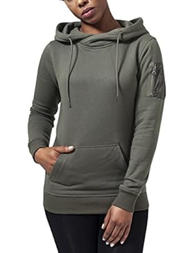 Urban Classics Damen Kapuzenpullover Ladies Bomber Hoody