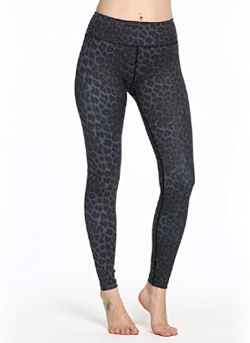 Ladies Long Yoga Pant, DouLukit Women's Soft Tights Workout Yoga Pant Trouser Fitness Sports Running Pilates Gym Exercise Stretch Elasticated Trouser (Leopard, XXS)
