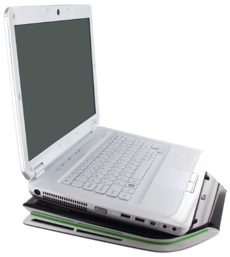 iGo AC05065-0001 Arctic Notebook Cooling Pad Notebook-Kühler und Stand mit patentiertem Ventilator & Kabelmanagement - 2