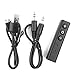 Produktbild HermosaUKnight ZF-350 Stiftclip Bluetooth 4.0-Audioempfänger 3,5-mm-Aux-Eingang Wireless-Adapter-Schwarz