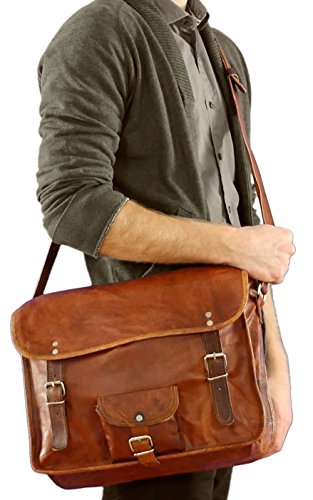 Gusti Leder nature  Alex  Laptoptasche 15 4  Umh  ngetasche Ledertasche Unitaschen Messenger Ziegenleder Umh  ngetasche B  cher Laptoptasche B  ro Led