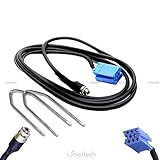 --- Cable AUX Mini ISO Jack hembra 3,5 mm entrada AUX coche FIAT Alfa Iveco Radio Delphi Grunding (no Source Available) Blaupunkt Continental + Kit Extracción Radio