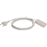 as - Schwabe Extension Cable 3 m - Type C Euro Connector - Extension Cable 230 V / 2.5 A - Protection against foreign bodies