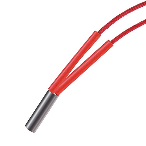 Aibecy 5Pcs 12V 40W 6 x 20mm 3D Drucker Heizpatrone Drahtlänge ca.1m, Edelstahl Hotend Heater Widerstand 3D Drucker Extruder Einseitig Heizrohrprüfung für RepRap Prusa - 6