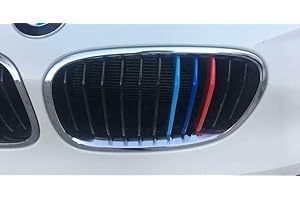 BizTech ® Clip In Grille Inserts Compatible with BMW Series 1 Series F20 F21 2012-2014 11 Grill Beams Bonnet Hood Kidney Sport Stripes Cover