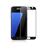 Samsung Galaxy S7 Premium Panzerglas Ultra-HD Displayschutzfolie Full Cover / 1er Pack / Härtestufe 9H / 0,3 mm Tranparent Clear Screen Protection/ Schutz vor Kratzer durch Messer, Schlüssel, Staub und anderen harten Stoffen / Premium Bildschirm Beschützer (schwarz)