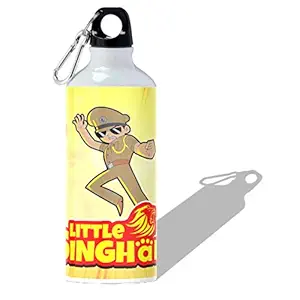 360Edutech, Little Singham Sipper Water Bottle 600ML, Aluminum, for Kids Boys Girls Men & Women, for Camping Cycling Trekking Schooling etc, Ideal for Hot and Cold Beverages, BPA Free, LSSV2