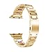 Produktbild Altsommer 6 Farben Armband für Apple-Uhr iWatch Reihe 4 44mm Luxus Edelstahl mit Schnellverschluss Armbände Edelstahl Zubehör Replacement für Damen Herren 160-210 mm,Rosa (Gold)