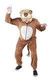 Foxxeo 10005 | Löwen Kostüm für Damen und Herren, Tierkostüm | Gr. S, M, L, XL, XXL,XXXL, XXXXL, Größe:L, Tiere:Löwe