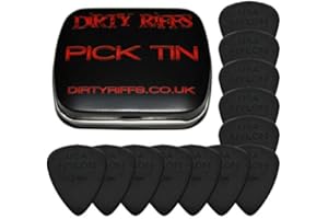 JIM DUNLOP Dunlop Lot de 12 médiators en nylon pour guitare Noir 1 mm
