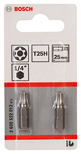 Bosch Pro Bit Extra-Hart für Security-Torx-Schrauben (T25H, 2 Stück) - 2