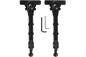 ProWildGear 6 till 8 tum aluminium indragbart sidofäste fäste för M-lok kompatibla handskyddssystem