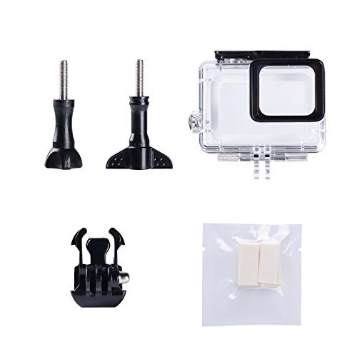 Trehapuva Underwater Housing Case for GoPro Hero 6/5 Black Waterproof Case Diving Protective Housing Shell Replacement Cover with Bracket Camera Accessories, 45M Under Water Use